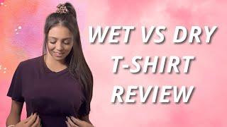 Wet vs Dry Challenge / Review | Shirt Shower Review [4k]