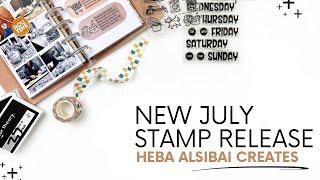 Heba Alsibai Creates July 2024 Stamp Release | Project Life Journal & TN Layout