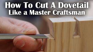 The Secret To Perfect Dovetails! (How To Hand Cut Dovetails Like A Master Craftsman)