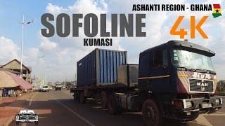 Sofoline Interchange View from Bekwai Roundabout Still Camera Kumasi Ghana 4K