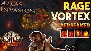 [3.16] Rage Vortex Build | Berserker | Atlas Invasion | Path of Exile 3.16