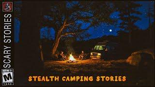 4 Disturbing Vanlife Stealth Camping Stories Vol. 3 | Rain & Haunting Ambience