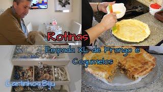 VLOG/EMPADA XL DE FRANGO E COGUMELOS/ROTINAS/BECAS FOI Á TOSQUIA/NUNCA ME TINHA ACONTECIDO/ PARCERIA