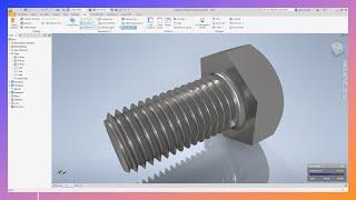 How to make a Bolt with Real Threads in Autodesk Inventor