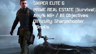 SNIPER ELITE 5 - Any% NG+ / All Obj - SURVIVAL - PRIME REAL ESTATE (Sharp.) - 28m 41s [WORLD RECORD]