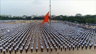 Dhwajaropanam of Rashtriya Swayamsevak Sangh