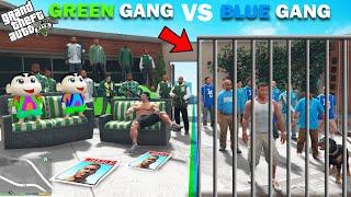 Shinchan Green Gang VS Franklin Blue Gang Arrested In GTA 5!