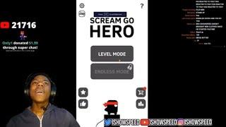 IShowSpeed Plays Scream Go Hero