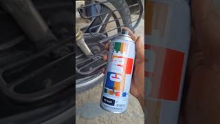 Matt Black Spray Paint for Bike  #matt black #spray paint #bike #tranding #youtube shorts #cube