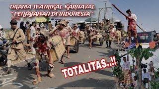 SHIVER..!! CARNIVAL THEATRICAL DRAMA CONCEPT OF COLONIATOR Atrocities IN INDONESIA | CARNIVAL