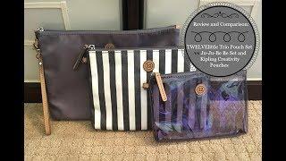 Review & Comparison: TWELVElittle Trio Pouch Set vs Ju-Ju-Be Be Set & Kipling Creativity Pouches