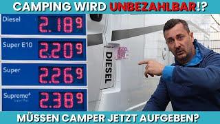 Wohnmobil fahren wird unbezahlbar? Ruinieren Spritpreise den Camping-Traum?