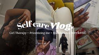 SELF CARE VLOG |Mama gotta have a life too  * GIRL THERAPY * Hair & Nails maintenance + Shopping !