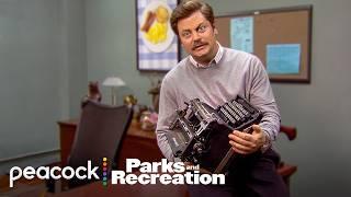 Most Iconic Moments From Ron's Office | Parks and Recreation