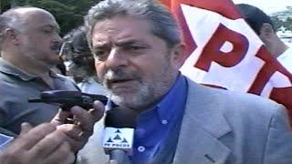 TV Poços Acervo - Luiz Inácio Lula da Silva Visita Vários Locais em Poços de Caldas ( 2002 )