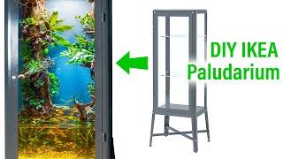 Making a DIY IKEA Cabinet Living Wall Fish Paludarium