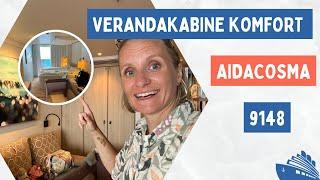 AIDAcosma Verandakabine Komfort - VC 9148 - Kabinenrundgang