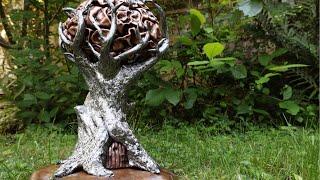 How to sculpt a brain out of copper sheets and a tree out of steel