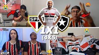 REAÇOES SÃO PAULINAS ELIMINADOS E CHORO AO VIVO- SÃO PAULO 1(4X5)1 BOTAFOGO- LIBERTADORES 2024