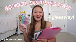 SCHOOL SUPPLIES HAUL (+ giveaway)!!