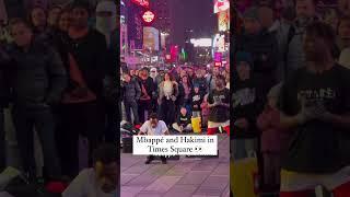 Mbappe and Hakimi at Times Square