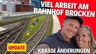 Großbaustelle am Bahnhof Brocken - voll verändert /Modellbau / LGB Gartenbahn Modelleisenbahn #157