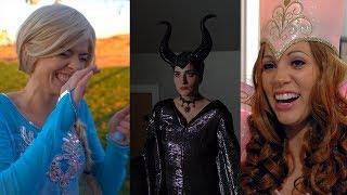 Elsa, Maleficent and Fairy Godmother JAIL Bloopers!