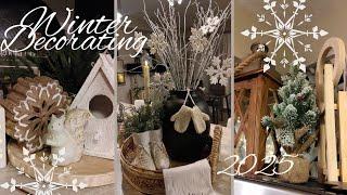 NEW 2025 COZY WINTER KITCHEN DECORATING FARMHOUSE WINTER DECOR DECORATING ON A BUDGET