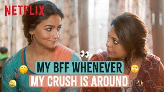 How Best Friends Act Around Your Crush  | Darlings | Netflix India #Shorts