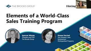 Elements of a World Class Sales Training Program