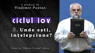 Vladimir Pustan | Ciclul "IOV" - 3. Unde ești, înțelepciune? | 06.11.2022 | Ciresarii TV | BST Beiuș