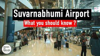 Bangkok Suvarnabhumi Airport guide  (Arrivals and Departures) | Tax refund️SimCard️etc.