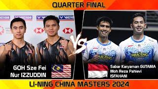 SUPERB MATCH ! GOH Sze Fei /Nur IZZUDDIN vs Sabar /Reza | China Masters 2024 Badminton