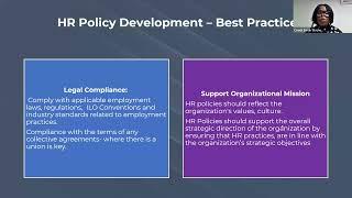 HR Policies that a Standard Organization Must Have