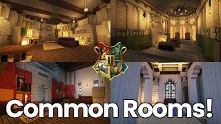 Minecraft Hogwarts Interior Tour - Common Rooms