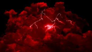 Red Thunderstorm Flashing Lightning 10+ Hours Wallpaper Screensaver Background Video 4K OLED