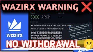 Bitcoin imp update.Wazirx Withdrawal Imp update.Wazirx rebalancing update.