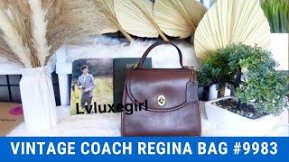 Vintage Coach Regina Bag #9983 & Vintage Coach Manor #9977 Comparison Handbag REVIEW #coach