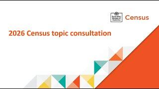 How to participate in the 2026 Census topic consultation