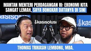 PENGAKUAN TOM LEMBONG, SIAPA DALANG DIBALIK TERJADINYA KENAIKAN PENGANGGURAN: SAYA BONGKAR DATANYA‼️