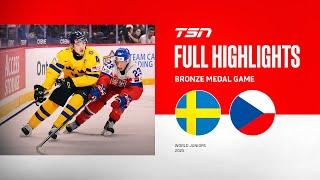 2025 World Junior Championship Bronze-Medal Game Highlights: Sweden vs. Czechia