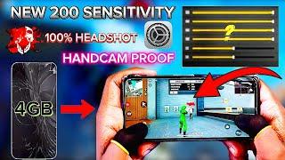 OB 44 NEW [200] SENSITIVITY  |NEW 4GB RAM SENSITIVITY AFTER UPDATE|ONETAP SETTINGS 2024|TLKOFFICIAL