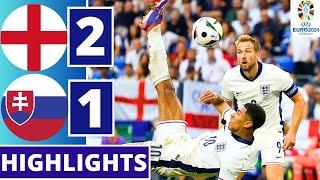 BELINGHAM’S BICYCLE! England vs Slovakia (2-1) | All Goals & Highlights | UEFA EURO 2024