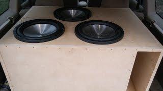 (3) 12" Eclipse aluminums in 9.4cu/ft 27hz tuned box on JL 1000/1 60FPS