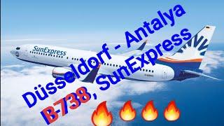 Düsseldorf [DUS] - Antalya [AYT], Boeing 738, SunExpress Airlines