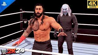 WWE 2K24 - Roman Reigns vs Uncle Howdy - Firefly Funhouse Match | 4K PS5