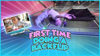 MY FIRST TIME DOING A BACKFLIP! ‍️
