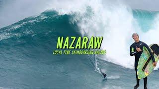 Lucas Fink Skimboarding Giant Waves in Nazaré | Raw Footage Highlights!