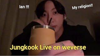 Jungkook Live Talks about Religion & Ian 230803 / 방탄소년단 / BTS  #jk