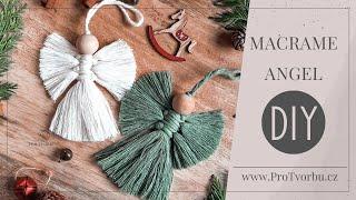 Návod na macramé anděla | DIY Macrame angel - easy tutorial